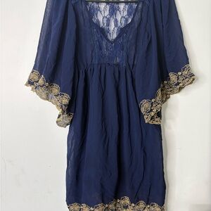 Flying Tomato Navy Lace Dress